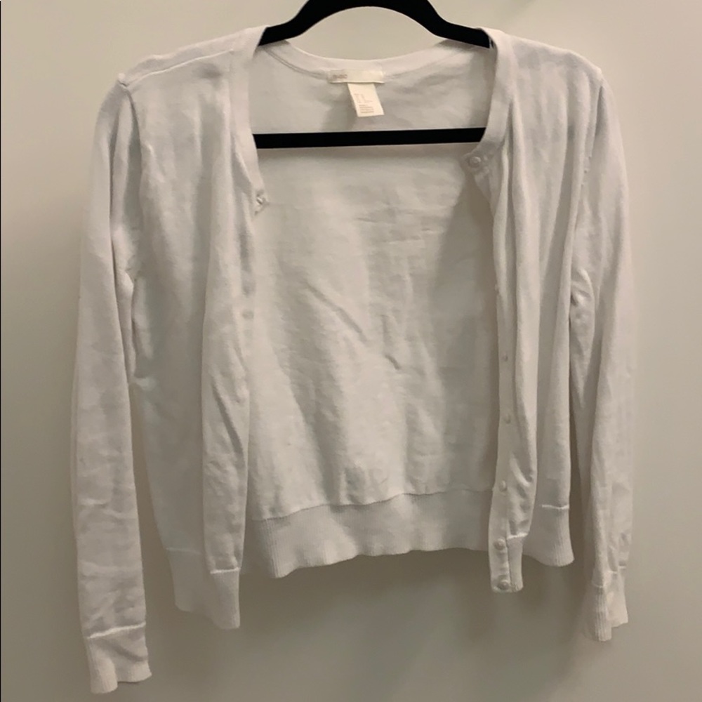 H&M Basic White Sweater